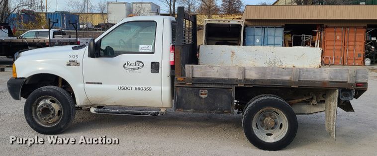 image for item DJ1629 2000 Ford F550 Super Duty  flatbed truck
