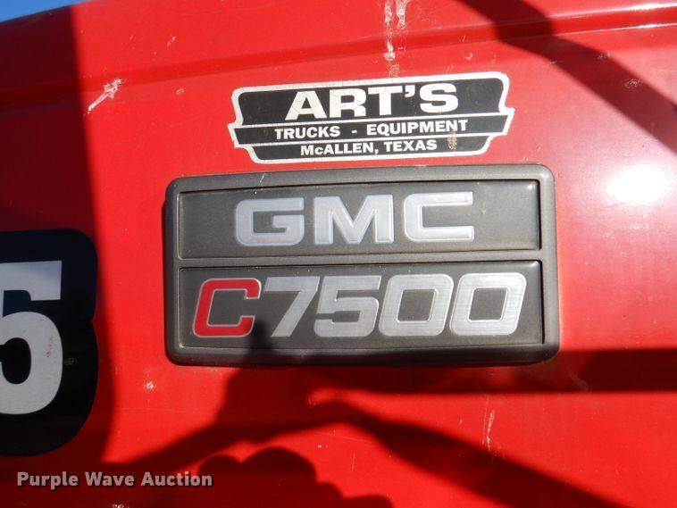 image for item DJ3761 1998 GMC C7500  flatbed truck