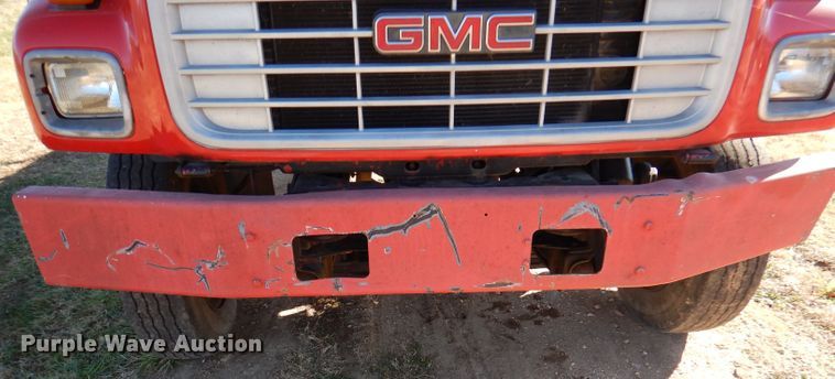 image for item DJ3761 1998 GMC C7500  flatbed truck