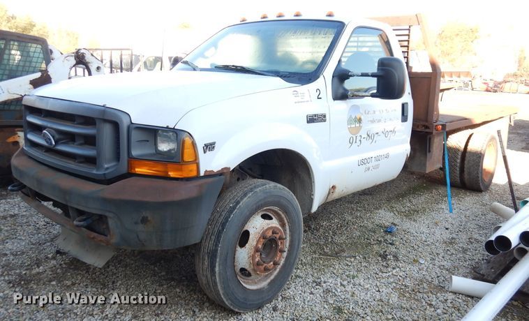image for item DK3140 2000 Ford F450 Super Duty XL  flatbed truck