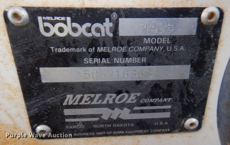 image for item DK8697 Bobcat 440B  skid steer loader