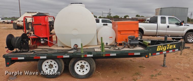 image for item DM8996 2013 Big Tex 100A-12  utility trailer with pressure washer