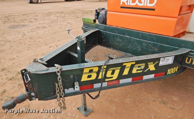 image for item DM8996 2013 Big Tex 100A-12  utility trailer with pressure washer