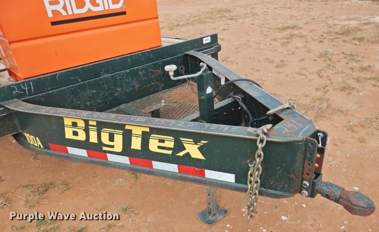 image for item DM8996 2013 Big Tex 100A-12  utility trailer with pressure washer