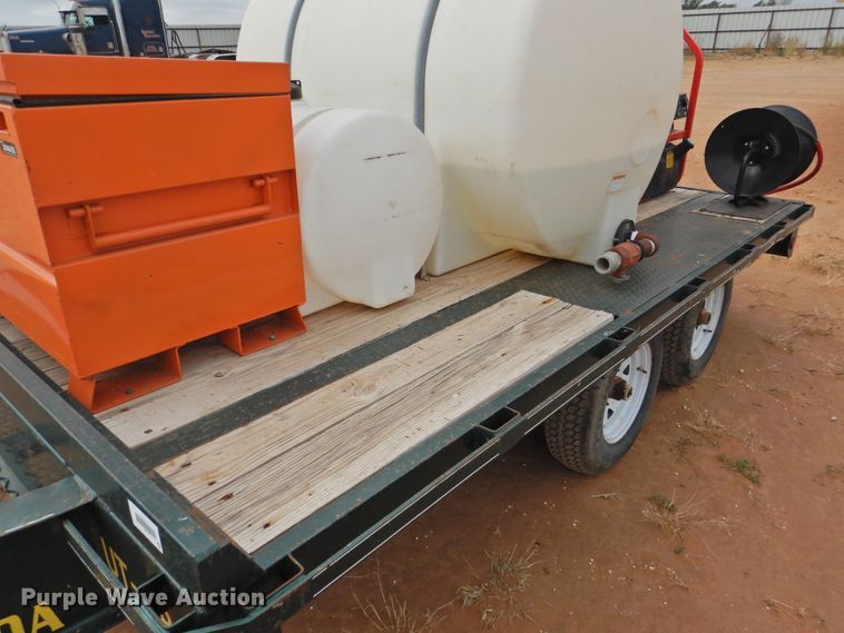 image for item DM8996 2013 Big Tex 100A-12  utility trailer with pressure washer