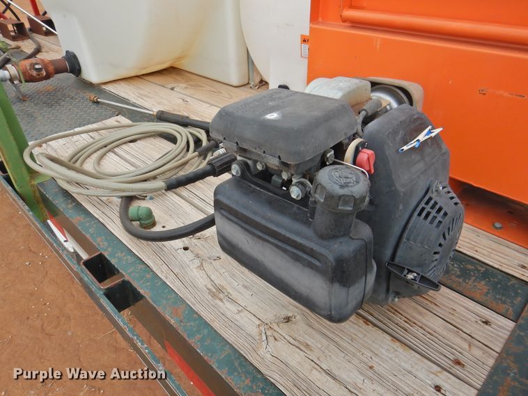 image for item DM8996 2013 Big Tex 100A-12  utility trailer with pressure washer