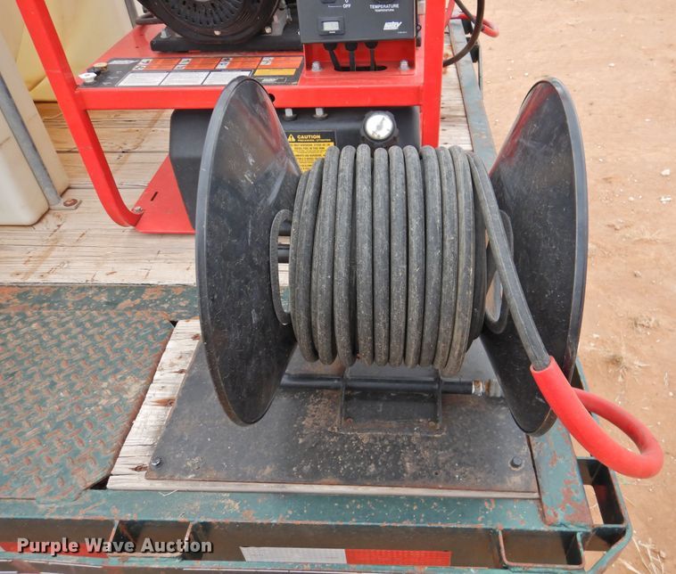 image for item DM8996 2013 Big Tex 100A-12  utility trailer with pressure washer