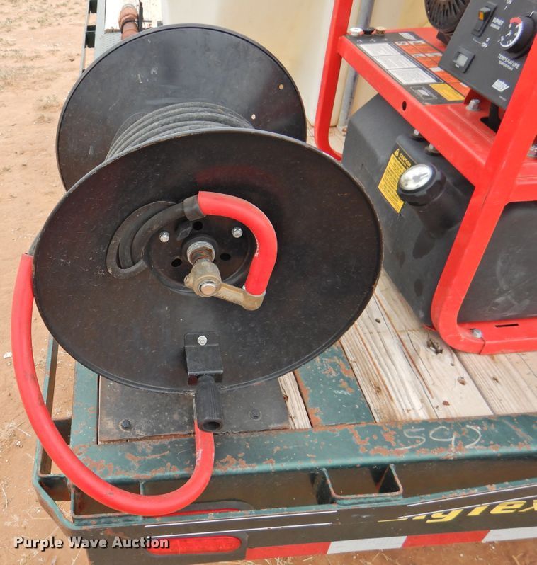 image for item DM8996 2013 Big Tex 100A-12  utility trailer with pressure washer