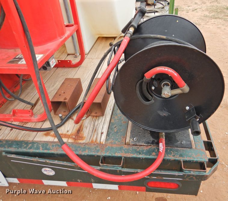 image for item DM8996 2013 Big Tex 100A-12  utility trailer with pressure washer