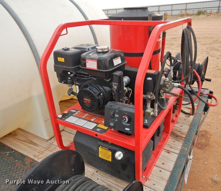 image for item DM8996 2013 Big Tex 100A-12  utility trailer with pressure washer