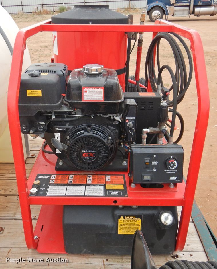 image for item DM8996 2013 Big Tex 100A-12  utility trailer with pressure washer