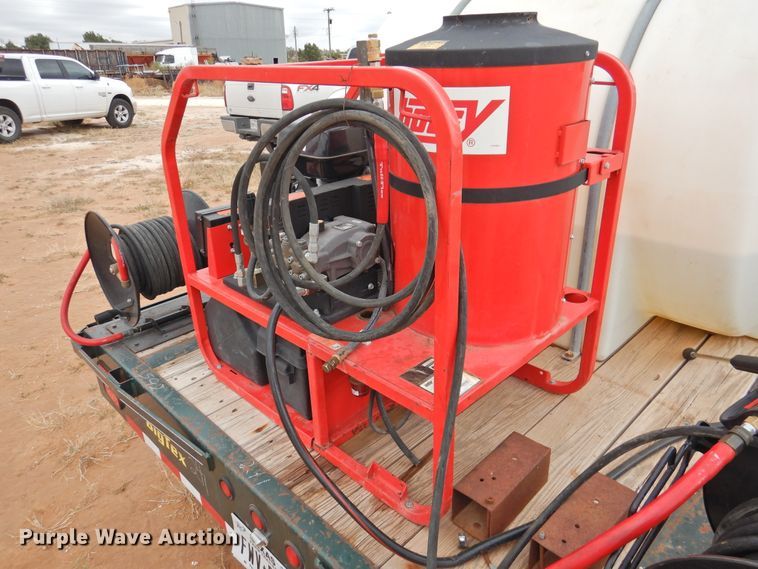 image for item DM8996 2013 Big Tex 100A-12  utility trailer with pressure washer