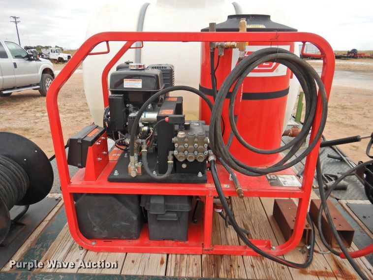 image for item DM8996 2013 Big Tex 100A-12  utility trailer with pressure washer