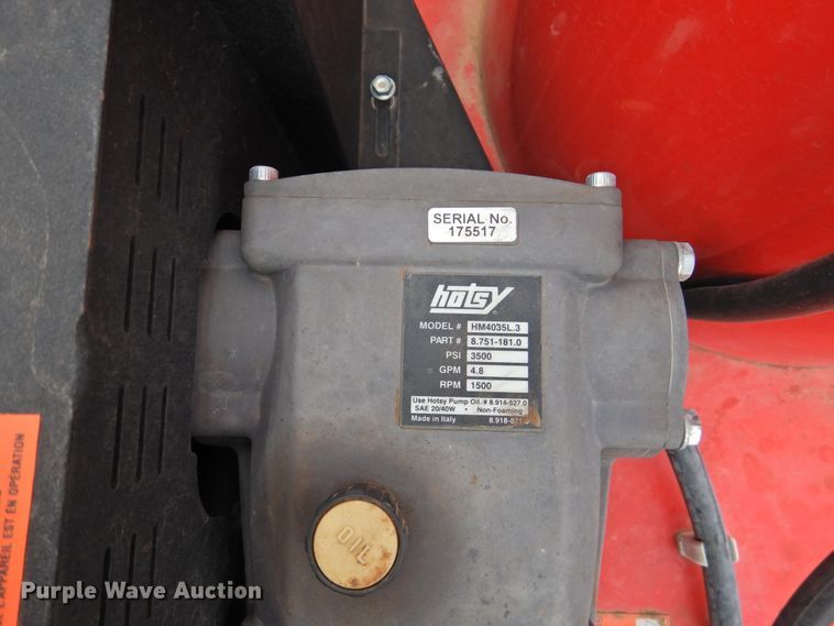 image for item DM8996 2013 Big Tex 100A-12  utility trailer with pressure washer