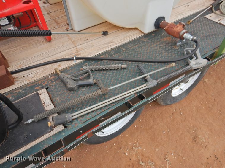 image for item DM8996 2013 Big Tex 100A-12  utility trailer with pressure washer