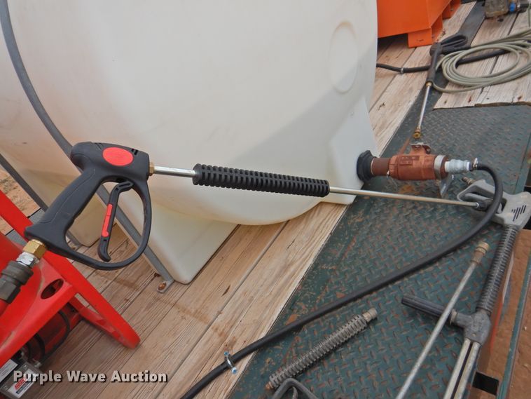 image for item DM8996 2013 Big Tex 100A-12  utility trailer with pressure washer