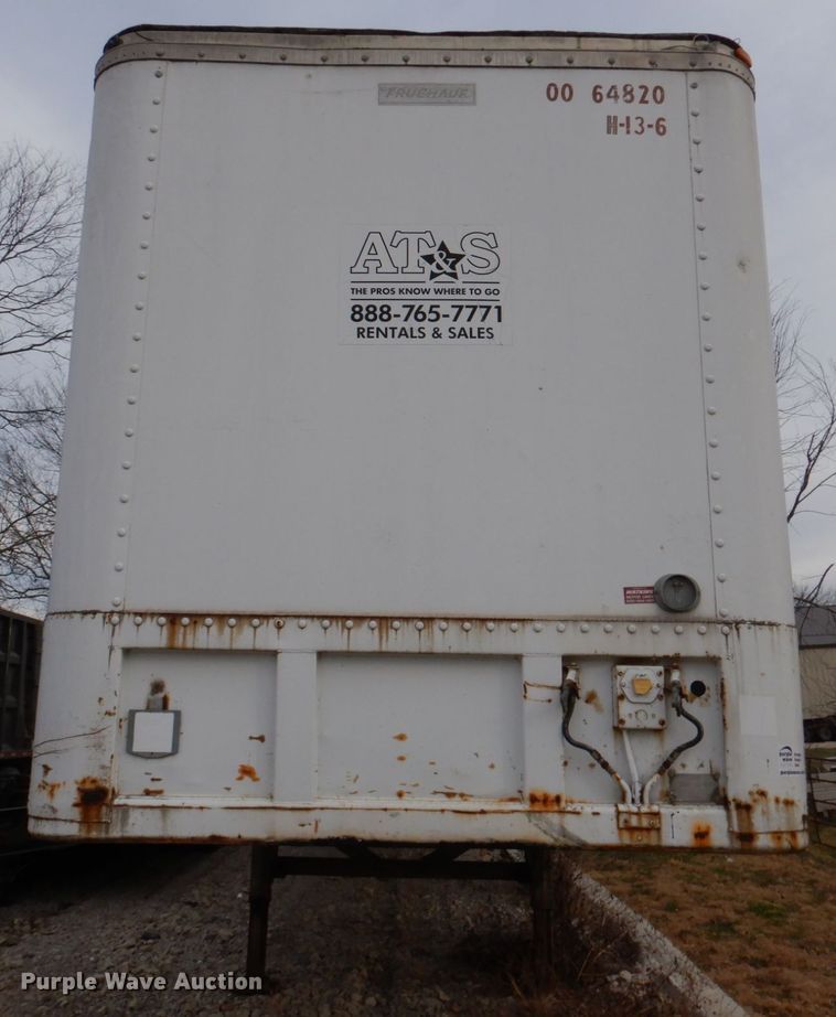 image for item DN2545 1988 Fruehauf  dry van trailer