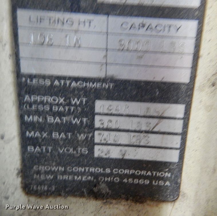 image for item DN5380 Crown 30WTL.S  order picker