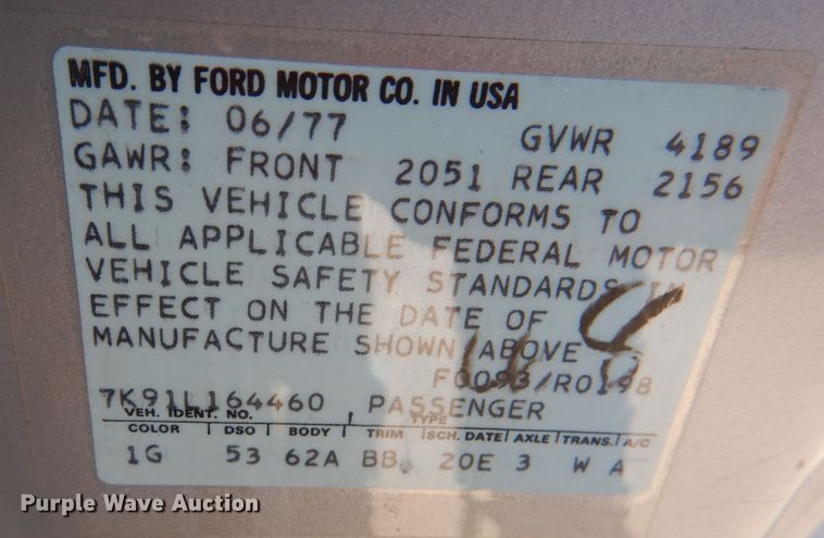 image for item DN5425 1977 Ford Maverick