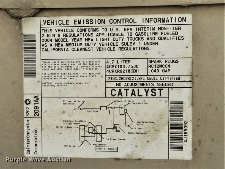 image for item FP9482 2004 Dodge Ram 1500  Quad Cab pickup truck