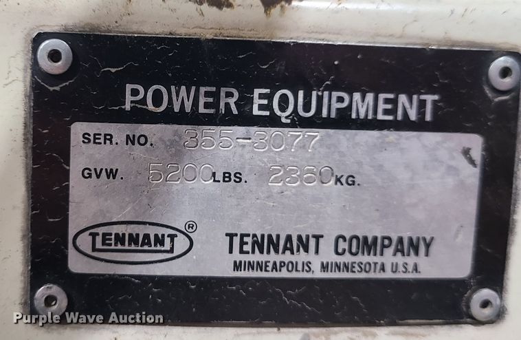 image for item GB9081 Tennant 355  sweeper