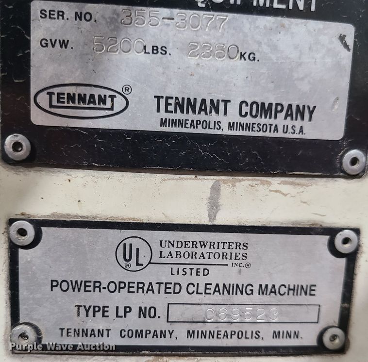 image for item GB9081 Tennant 355  sweeper