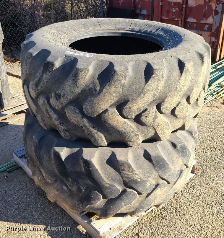 image for item GB9087 (2) Goodyear 19.5-24 tires