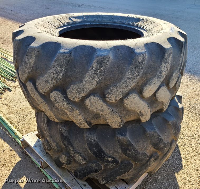image for item GB9087 (2) Goodyear 19.5-24 tires