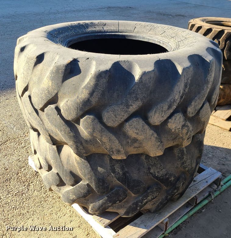 image for item GB9087 (2) Goodyear 19.5-24 tires