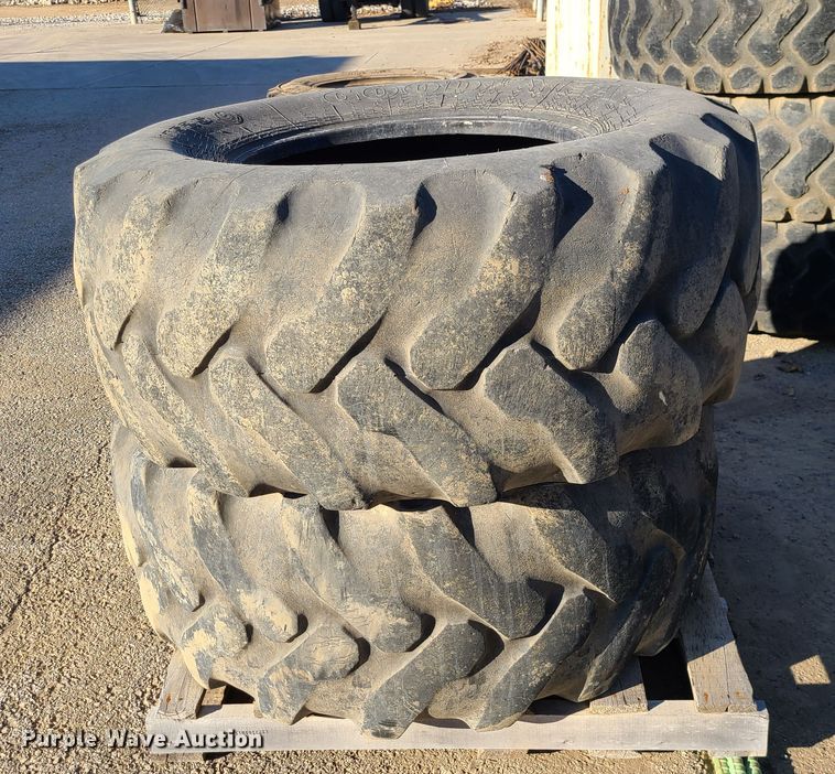 image for item GB9087 (2) Goodyear 19.5-24 tires
