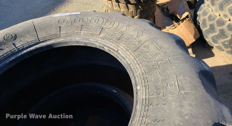 image for item GB9087 (2) Goodyear 19.5-24 tires