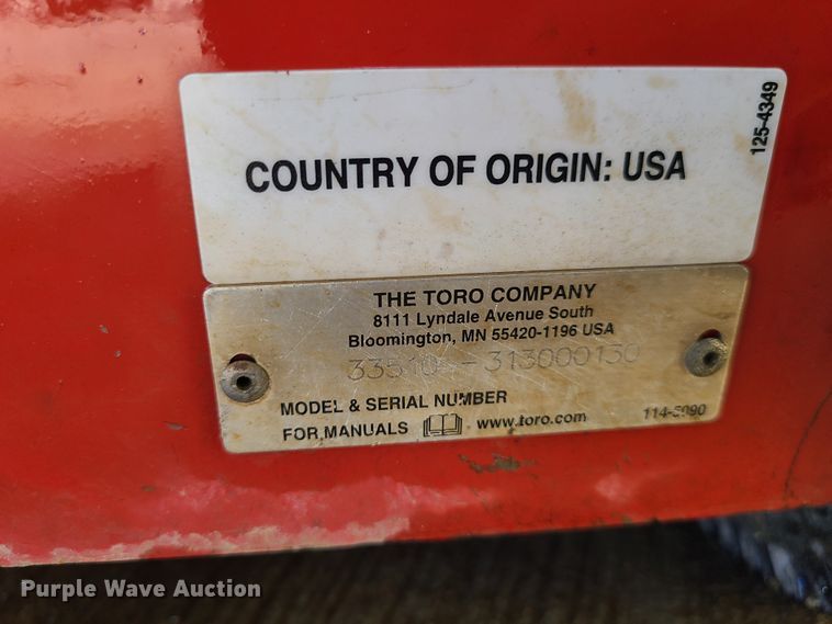 image for item GB9106 Toro  hydraulic seeder