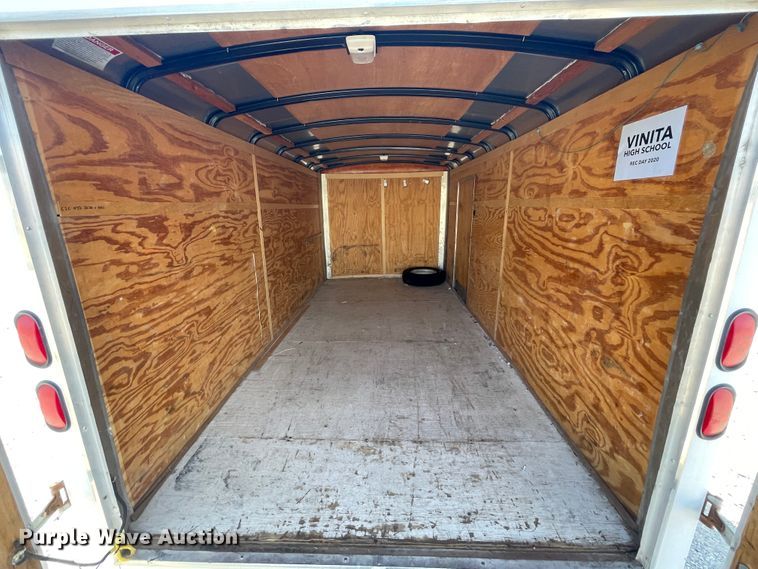 image for item ID9578 2001 Haulmark K714RT-WT  enclosed cargo trailer