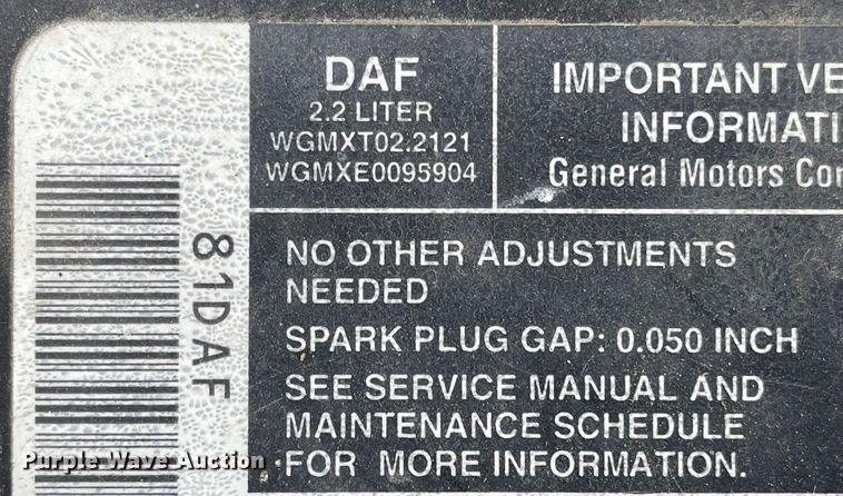 image for item IJ9503 1998 Chevrolet S10  Ext. Cab pickup truck