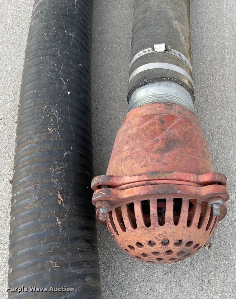 image for item IJ9511 (2) 4" diameter hard suction hoses