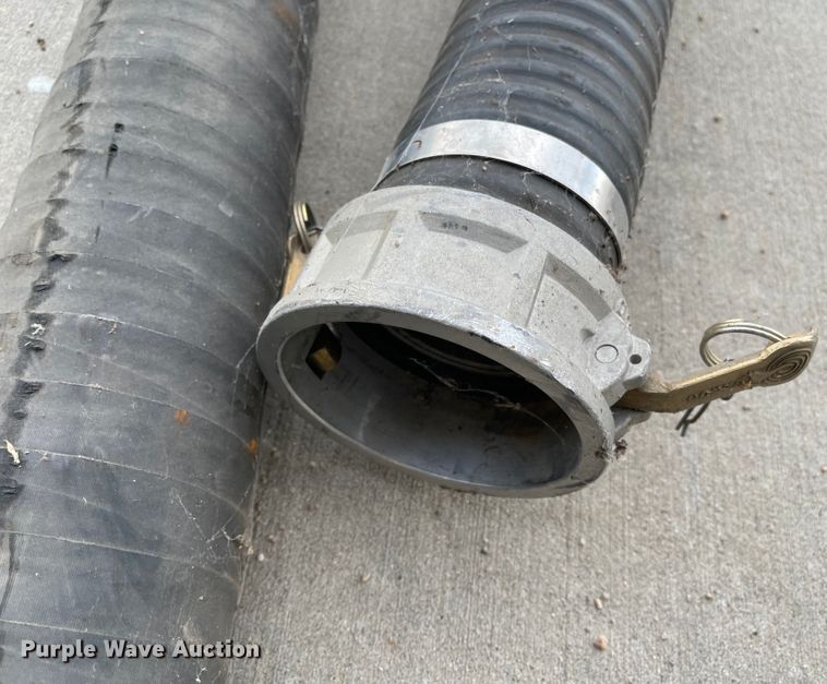 image for item IJ9511 (2) 4" diameter hard suction hoses