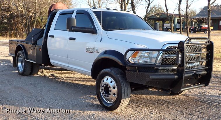 image for item IS9301 2013 Dodge Ram 4500  Crew Cab flatbed truck