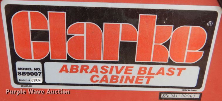 image for item IU9753 Clarke SB9007  sandblast cabinet