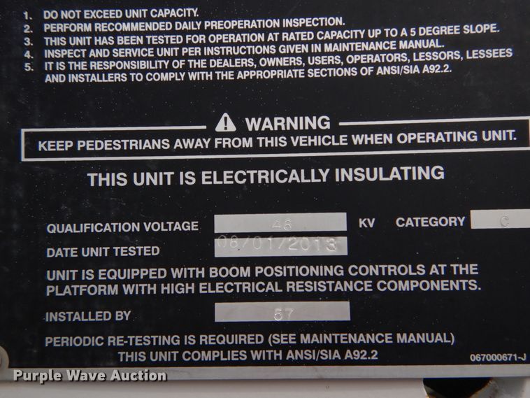 image for item IV9646 2013 Ford F550 Super Duty XL  bucket truck