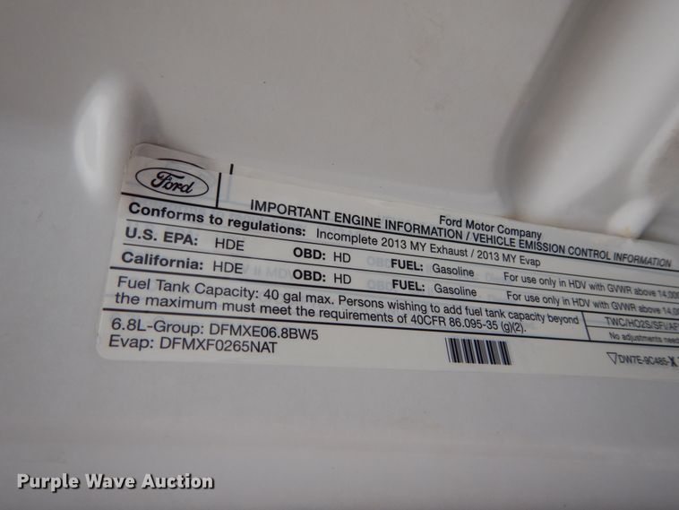 image for item IV9646 2013 Ford F550 Super Duty XL  bucket truck