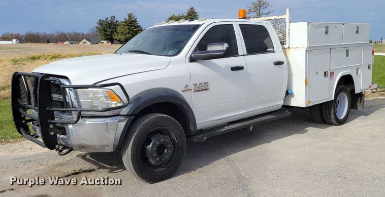 image for item IV9652 2014 Dodge Ram 4500HD  Crew Cab utility / service truck