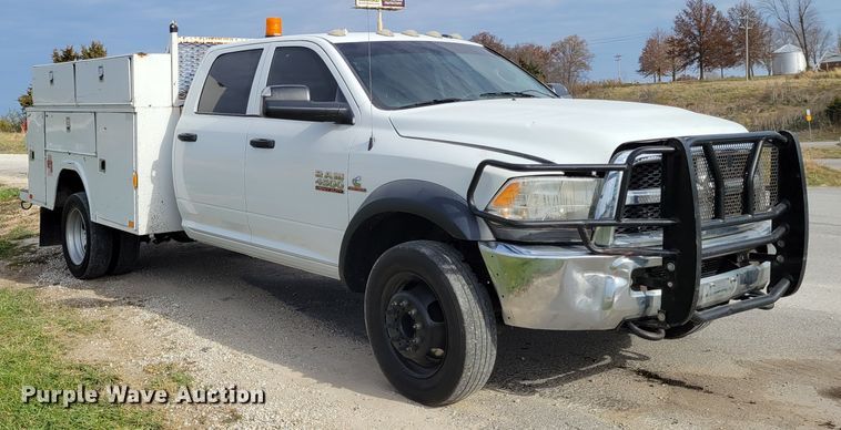 image for item IV9652 2014 Dodge Ram 4500HD  Crew Cab utility / service truck