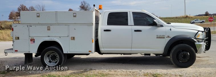 image for item IV9652 2014 Dodge Ram 4500HD  Crew Cab utility / service truck