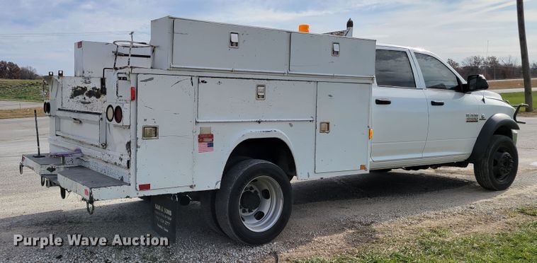 image for item IV9652 2014 Dodge Ram 4500HD  Crew Cab utility / service truck