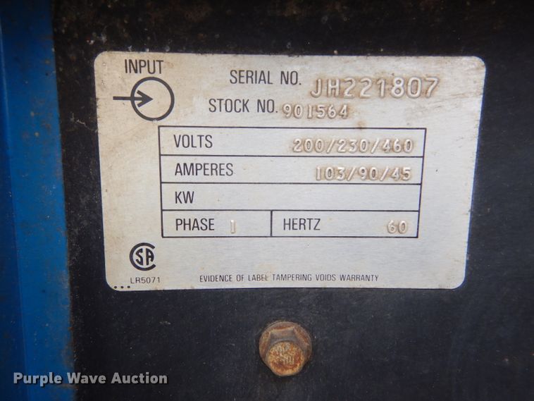 image for item IV9857 Miller Dialarc 250  welder