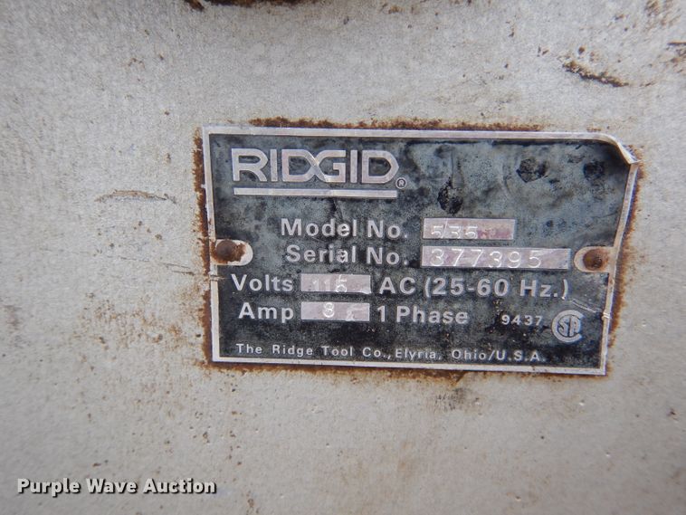 image for item IV9860 Ridgid 535  pipe threader