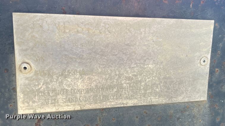 image for item IX9643 2000 Lone Star  utility trailer