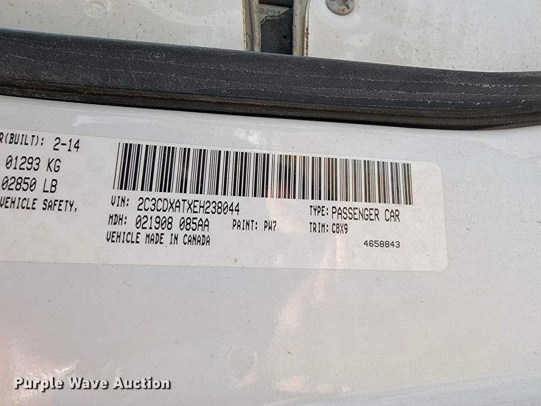 image for item JE9191 2014 Dodge Charger Police