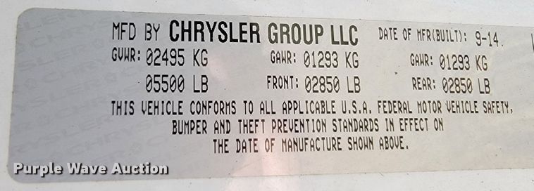 image for item JE9192 2014 Dodge Charger Police