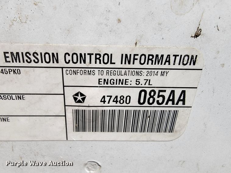 image for item JE9198 2014 Dodge Charger Police